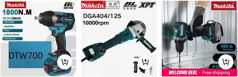 Makita 18v tools